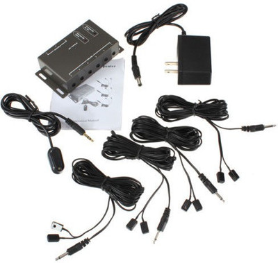 

Divinext IR Repeater System Kit DC 8 Emitters 1 Receiver 120 W AV Power Receiver(Black)