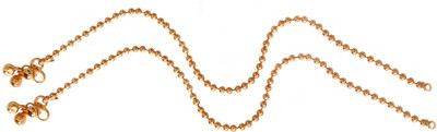 

Jewbang South Indian Style_ Rakhi Gifts Alloy Anklet(Pack of 2)