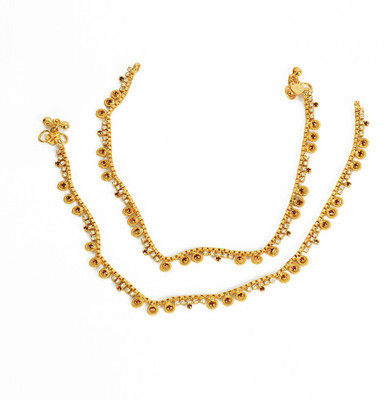 

Jewbang Alloy Anklet(Pack of 2)