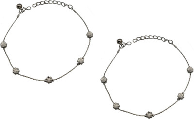 

High Trendz Dazzle Collection Alloy Anklet(Pack of 2)