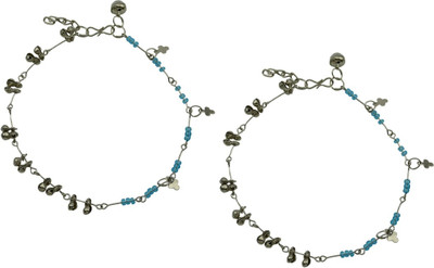 HIGH TRENDZ Charms Collection Alloy Anklet(Pack of 2)