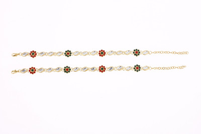 77% OFF on The Pari Alloy Anklet(Pack of 2)