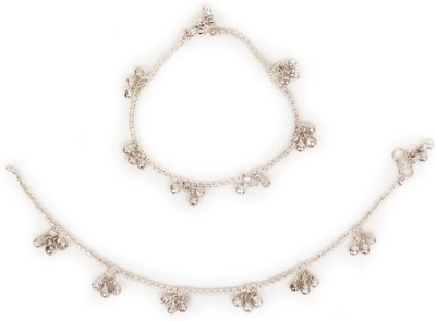 

Charms Traditional Ghungroo Alloy Anklet(Pack of 2)