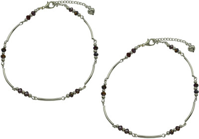 

High Trendz Charms Collection Alloy Anklet(Pack of 2)