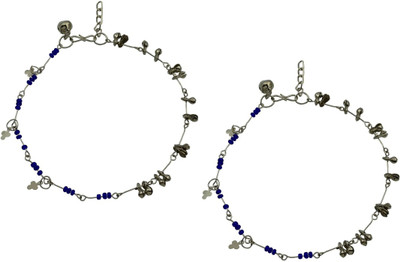HIGH TRENDZ Charms Collection Alloy Anklet(Pack of 2)