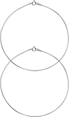 

Abhooshan Sterling Silver Anklet(Pack of 2)