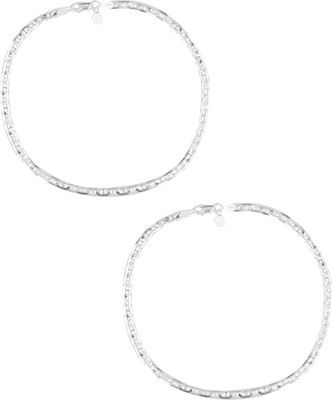 

Jewel99 Italian Sterling Silver Anklet(Pack of 2)