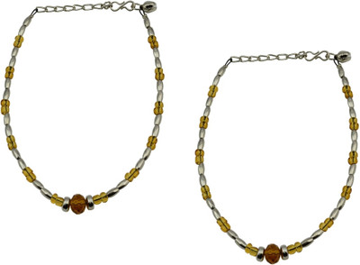

High Trendz Dazzle Collection Alloy Anklet(Pack of 2)