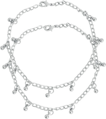 22% OFF on TOUCHSTONE Metal Anklet Set(Pack of 2)