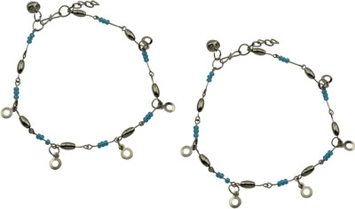 

High Trendz Charms Collection Alloy Anklet(Pack of 2)