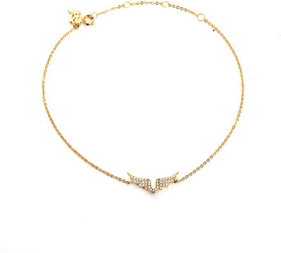 38% OFF on Blinglane Angel Wings Gold Plated Copper Anklet