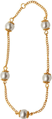 mahi Fancy Bead Drop Alloy Anklet
