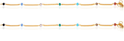 70% OFF on R S Jewels Alloy Anklet(Pack of 2)