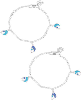 

Jewel99 Baby girl Sterling Silver Anklet(Pack of 2)