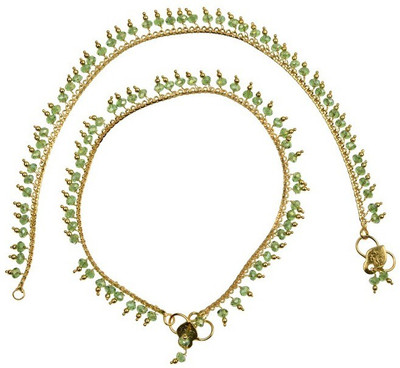 

Nisa Pearls & Jewellery Princess Delight Copper Anklet(Pack of 2)