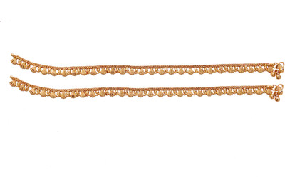 

Jewbang South Indian Style_ Rakhi Gifts Alloy Anklet(Pack of 2)