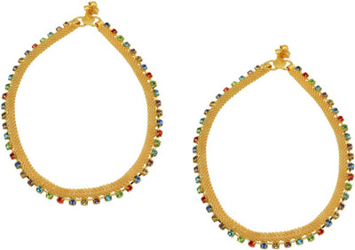 High Trendz Dazzle Collection Alloy Anklet(Pack of 2)