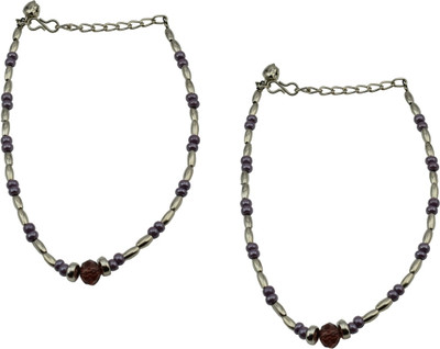 HIGH TRENDZ Dazzle Collection Alloy Anklet(Pack of 2)