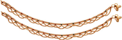

Jewbang Alloy Anklet(Pack of 2)