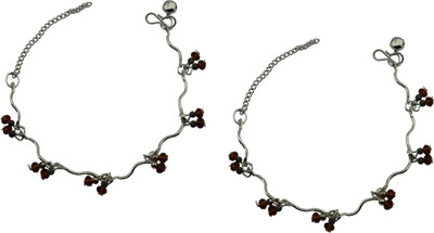 

High Trendz Dazzle Collection Alloy Anklet(Pack of 2)