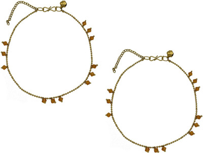 

High Trendz Vivacious Collection Alloy Anklet(Pack of 2)