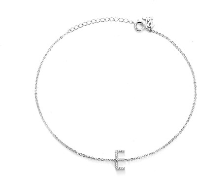 47% OFF on Blinglane Letter E Copper Anklet