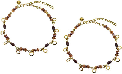 HIGH TRENDZ Dazzle Collection Alloy Anklet(Pack of 2)