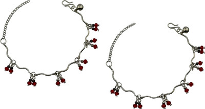 High Trendz Dazzle Collection Alloy Anklet(Pack of 2)