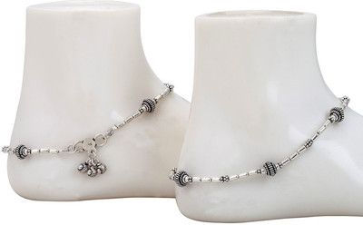 37% OFF on Siri Creations Oval Design Silver 92.5 Silver Anklet(Pack of 2) 37% OFF on Siri Creations Oval Design Silver 92.5 Silver Anklet(Pack of 2)