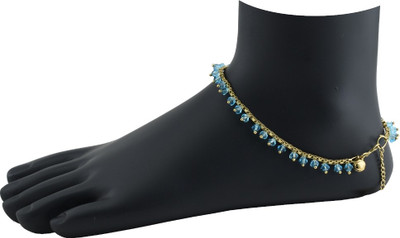 

High Trendz Blue Crystalz Alloy Anklet