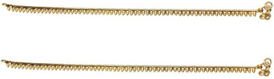 

Pink Rose Copper Princess Charm Payal Copper Anklet(Pack of 2)