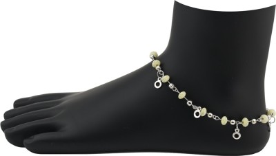 

High Trendz Green Beadz Alloy Anklet