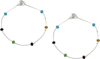 

High Trendz Dazzle Collection Alloy Anklet(Pack of 2)
