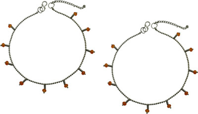 

High Trendz Dazzle Collection Alloy Anklet(Pack of 2)