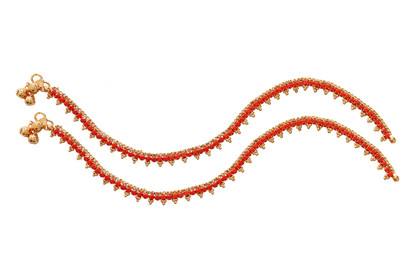 

Jewbang North Indian Style_rakhi Gifts Alloy Anklet(Pack of 2)