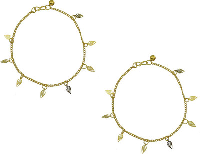 

High Trendz Vivacious Collection Alloy Anklet(Pack of 2)