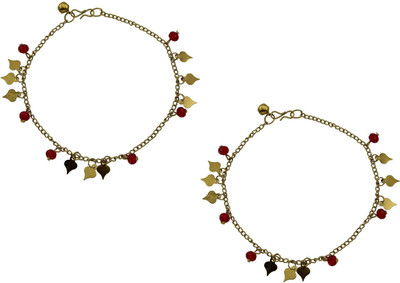 

High Trendz Vivacious Collection Alloy Anklet(Pack of 2)
