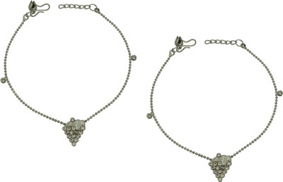 High Trendz Dazzle Collection Alloy Anklet(Pack of 2)