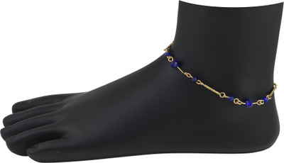 

High Trendz Gold with Blue Alloy Anklet