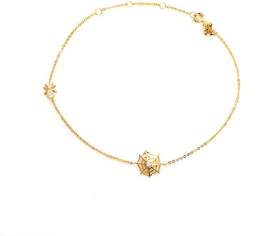 50% OFF on Blinglane Spider Web Gold Plated Copper Anklet 50% OFF on Blinglane Spider Web Gold Plated Copper Anklet