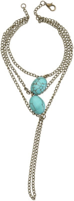 55% OFF on CRUNCHY FASHION Stone Alloy Toe Anklet