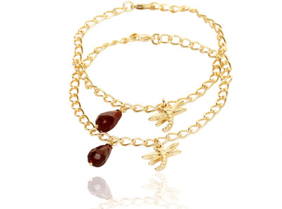 TOUCHSTONE Metal Anklet(Pack of 2)