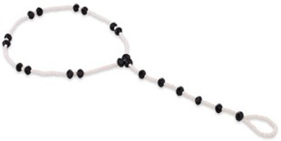 60% OFF on Ratnakar White And Black Pearl Design Acrylic Toe Anklet