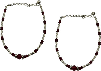 

High Trendz Dazzle Collection Alloy Anklet(Pack of 2)