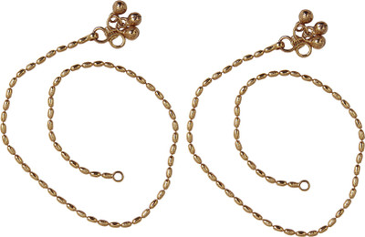 

Jewbang Mumbai Style Alloy Anklet(Pack of 2)