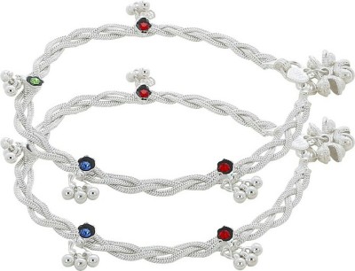 Charms Fashion Your Ankle Alloy Anklet(Pack of 2) at flipkart