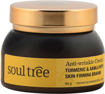 

SoulTree Anti-Wrinkle Cream, With Turmeric, Aamla & Brahmi(60 g)