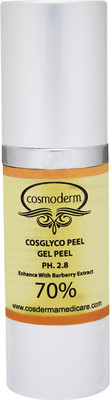 

Cosderma Glycolic Acid Peel 70% Enriched with Bearberry For Fairness,Pigment,Pores,Acne,Scar(30 ml)