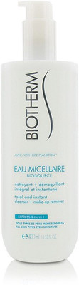 

Biotherm Biosource Eau Micellaire Total and Instant Cleanser + Make-Up Remover - For All Skin Types(400 ml)