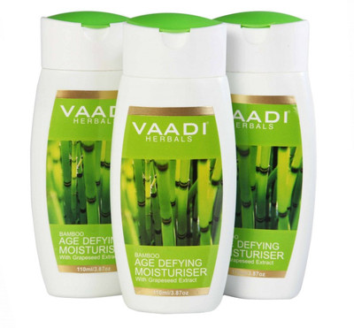 

Vaadi Herbals Bamboo Age Defying Moisturiser with Grapeseed Extract - Set of 3